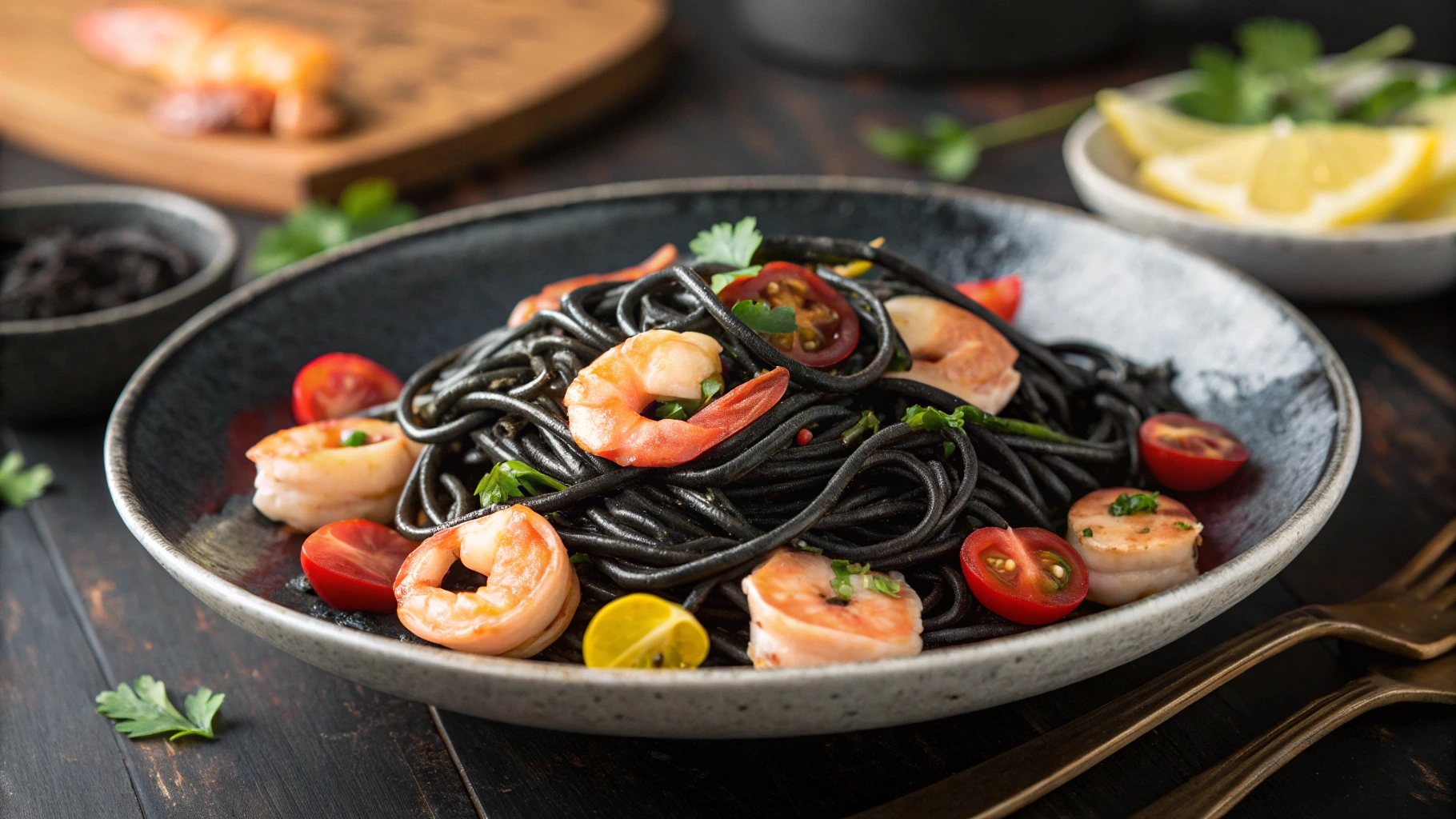 Squid ink pasta recipe