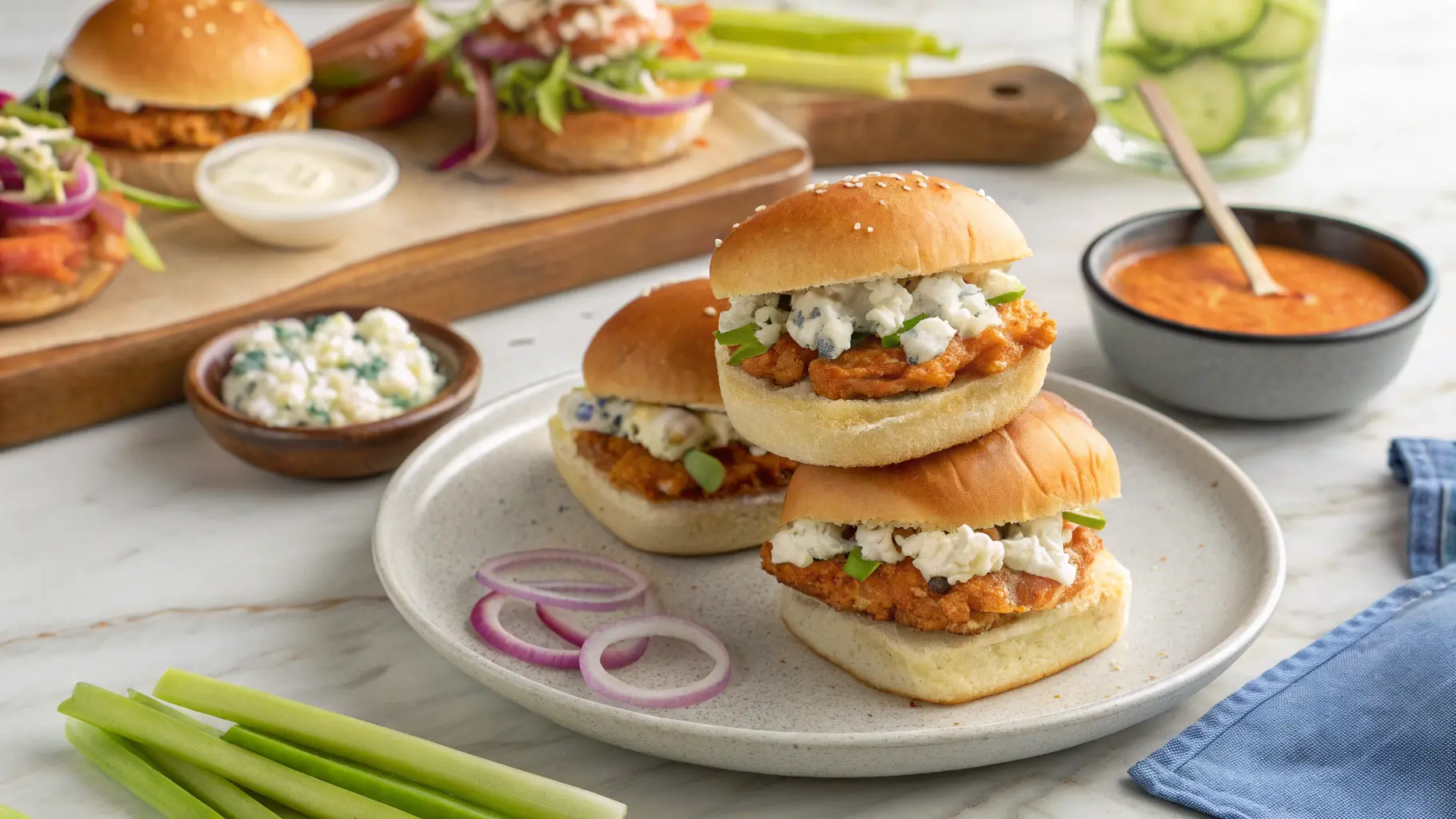 buffalo chicken sliders recipe